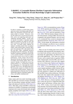 CollabKG: A Learnable Human-Machine-Cooperative Information Extraction
  Toolkit for (Event) Knowledge Graph Construction
