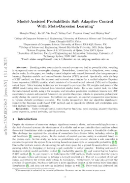 Model-Assisted Probabilistic Safe Adaptive Control With Meta-Bayesian
  Learning