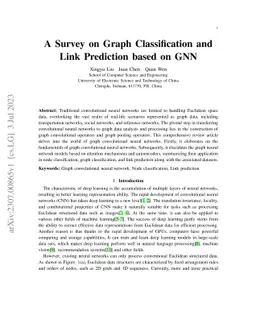 A Survey on Graph Classification and Link Prediction based on GNN