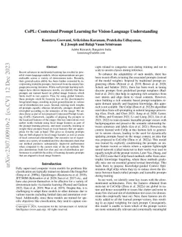 CoPL: Contextual Prompt Learning for Vision-Language Understanding
