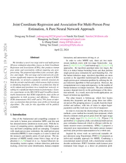 Joint Coordinate Regression and Association For Multi-Person Pose
  Estimation, A Pure Neural Network Approach
