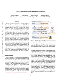 Visual Instruction Tuning with Polite Flamingo