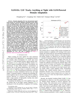 SAM-DA: UAV Tracks Anything at Night with SAM-Powered Domain Adaptation