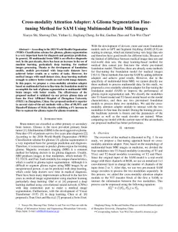 Cross-modality Attention Adapter: A Glioma Segmentation Fine-tuning
  Method for SAM Using Multimodal Brain MR Images