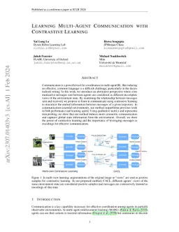 Learning Multi-Agent Communication with Contrastive Learning