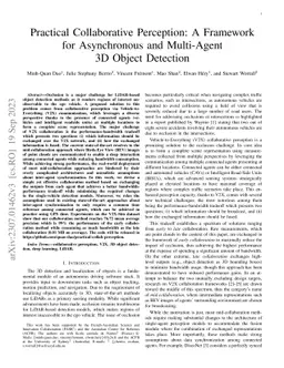 Practical Collaborative Perception: A Framework for Asynchronous and
  Multi-Agent 3D Object Detection