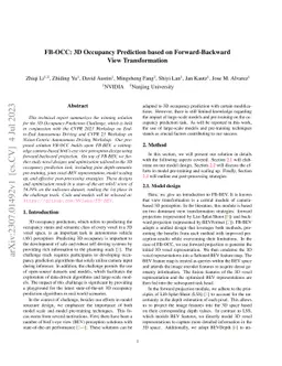 FB-OCC: 3D Occupancy Prediction based on Forward-Backward View
  Transformation