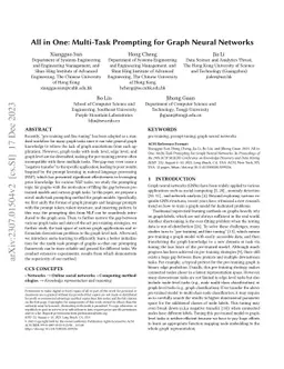 All in One: Multi-task Prompting for Graph Neural Networks