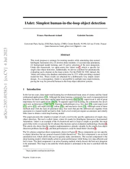 IAdet: Simplest human-in-the-loop object detection