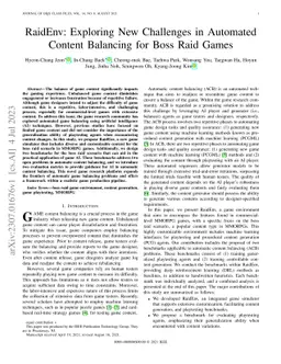 RaidEnv: Exploring New Challenges in Automated Content Balancing for
  Boss Raid Games