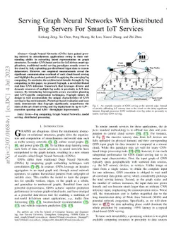 Serving Graph Neural Networks With Distributed Fog Servers For Smart IoT
  Services