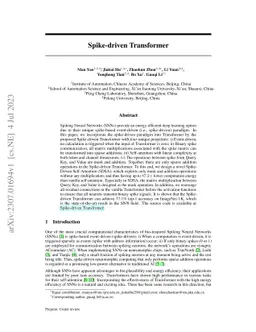 Spike-driven Transformer