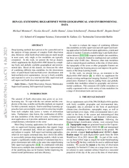 Ben-ge: Extending BigEarthNet with Geographical and Environmental Data