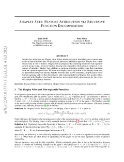 Shapley Sets: Feature Attribution via Recursive Function Decomposition