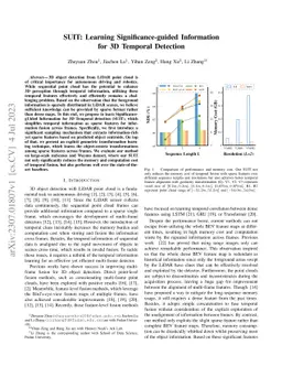 SUIT: Learning Significance-guided Information for 3D Temporal Detection
