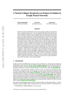 A Neural Collapse Perspective on Feature Evolution in Graph Neural
  Networks