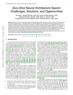 Zero-Shot Neural Architecture Search: Challenges, Solutions, and
  Opportunities