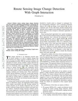 Remote Sensing Image Change Detection with Graph Interaction