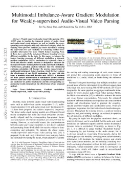 Multimodal Imbalance-Aware Gradient Modulation for Weakly-supervised
  Audio-Visual Video Parsing
