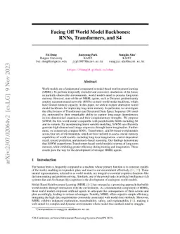 Facing Off World Model Backbones: RNNs, Transformers, and S4