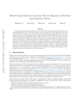 Robust Graph Structure Learning with the Alignment of Features and
  Adjacency Matrix