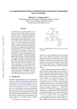 Leveraging Denoised Abstract Meaning Representation for Grammatical
  Error Correction