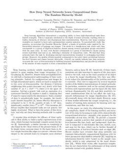 How Deep Neural Networks Learn Compositional Data: The Random Hierarchy
  Model