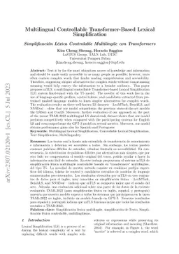 Multilingual Controllable Transformer-Based Lexical Simplification