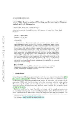 Joint Learning of Wording and Formatting for Singable Melody-to-Lyric Generation