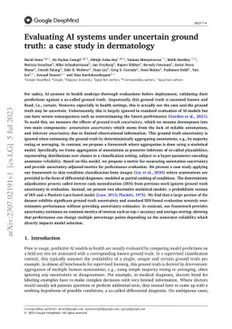Evaluating AI systems under uncertain ground truth: a case study in dermatology