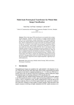 Multi-Scale Prototypical Transformer for Whole Slide Image
  Classification