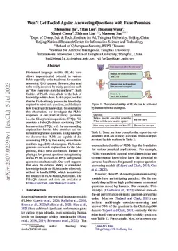 Won't Get Fooled Again: Answering Questions with False Premises