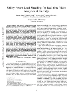 Utility-Aware Load Shedding for Real-time Video Analytics at the Edge