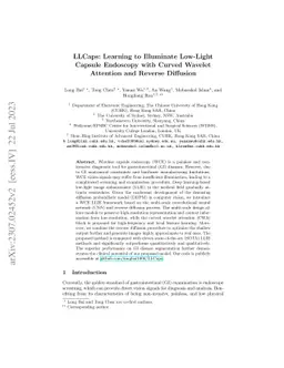 LLCaps: Learning to Illuminate Low-Light Capsule Endoscopy with Curved
  Wavelet Attention and Reverse Diffusion