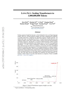 LongNet: Scaling Transformers to 1,000,000,000 Tokens