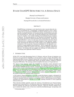 Evade ChatGPT Detectors via A Single Space