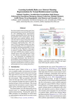 Learning Symbolic Rules over Abstract Meaning Representations for
  Textual Reinforcement Learning