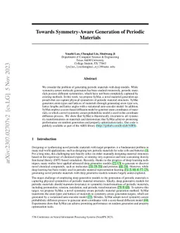 Towards Symmetry-Aware Generation of Periodic Materials