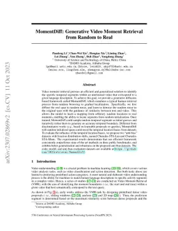 MomentDiff: Generative Video Moment Retrieval from Random to Real