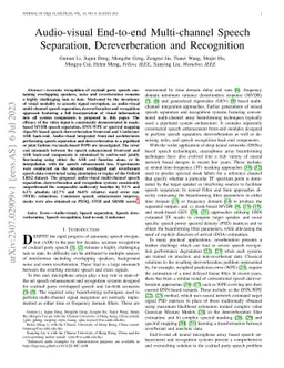 Audio-visual End-to-end Multi-channel Speech Separation, Dereverberation
  and Recognition