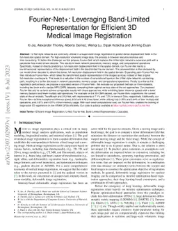 Fourier-Net+: Leveraging Band-Limited Representation for Efficient 3D
  Medical Image Registration