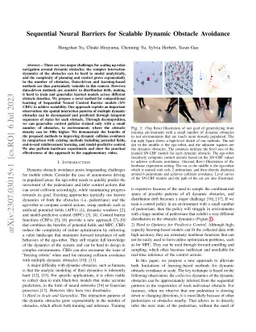 Sequential Neural Barriers for Scalable Dynamic Obstacle Avoidance
