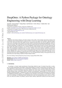 DeepOnto: A Python Package for Ontology Engineering with Deep Learning