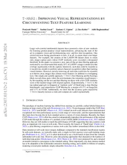 T-MARS: Improving Visual Representations by Circumventing Text Feature
  Learning