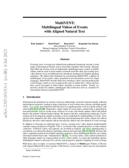 MultiVENT: Multilingual Videos of Events with Aligned Natural Text