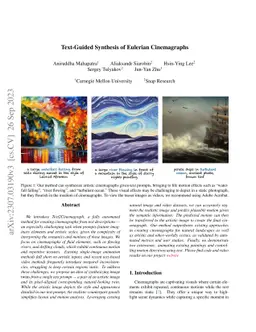 Text-Guided Synthesis of Eulerian Cinemagraphs