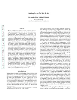 Scaling Laws Do Not Scale