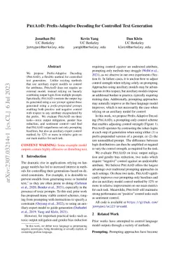 PREADD: Prefix-Adaptive Decoding for Controlled Text Generation