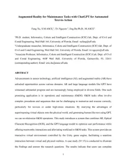 Augmented Reality for Maintenance Tasks with ChatGPT for Automated
  Text-to-Action