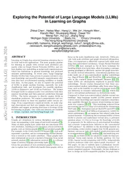 Exploring the Potential of Large Language Models (LLMs) in Learning on
  Graphs